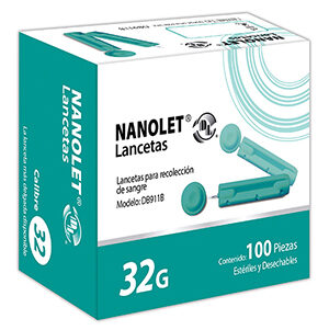 Nanolet lancetes 32G N100