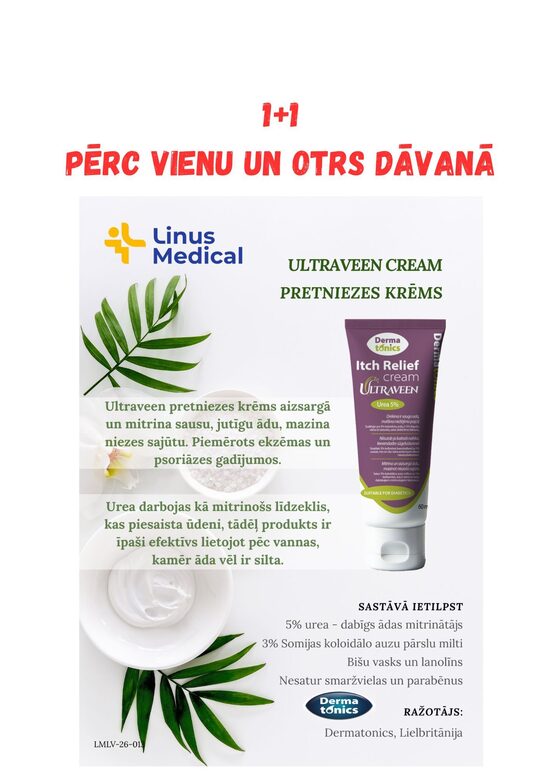 AKCIJA 1+1! Pērc Ultraveen Itch Relief Cream un otrs dāvanā