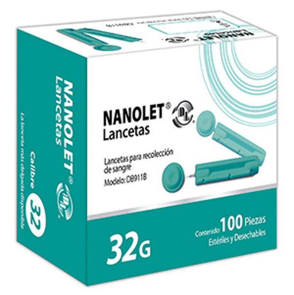 Nanolet lancetes 32G N100